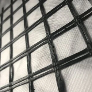 Composite Fiberglass Geogrid with Geotextile